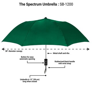 Foto 5 | Foto 5 | Paraguas Strombergbrand Spectrum Popular Style 42 Verde - Venta Internacional.