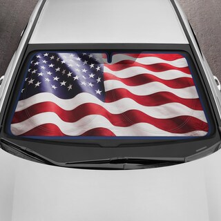 Foto 2 | Foto 2 | Parasol Para Parabrisas De Coche Motor Trend Bandera Americana De Ee. Uu. - Venta Internacional.