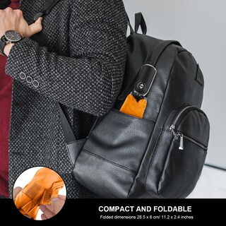 Foto 5 | Foto 5 | Paraguas Leagera Compact Travel Arc 107 Cm Impermeable Naranja - Venta Internacional.