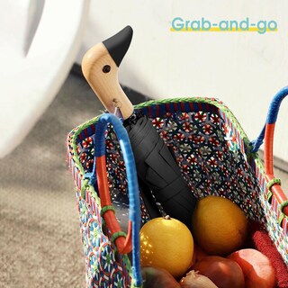Foto 2 | Foto 2 | Paraguas De Viaje Compacto Viddvoom Duck Con Bonito Mango De Cabeza De Pato - Venta Internacional.