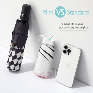 Foto 6 | Foto 6 | Umbrella Viddvoom Compact Mini Para Monedero Ligera Negra - Venta Internacional.