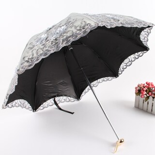 Foto 4 | Foto 4 | Sombrilla Umbrella Honeystore Vintage Lace Uv Gris - Venta Internacional.