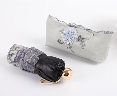 Foto 6 | Foto 6 | Sombrilla Umbrella Honeystore Vintage Lace Uv Gris - Venta Internacional.