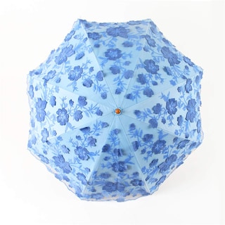 Foto 2 | Foto 2 | Sombrilla Umbrella Honeystore Diseño Vintage Con Encaje Uv Color Azul - Venta Internacional.