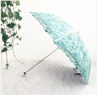 Foto 3 | Foto 3 | Umbrella Honeystore Vintage Lace - Protección Solar Uv Color Azul - Venta Internacional.