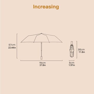 Foto 7 | Foto 7 | Umbrella Bifrost De Erised Ligera Pequeña Compacta De Viaje Dorada - Venta Internacional.