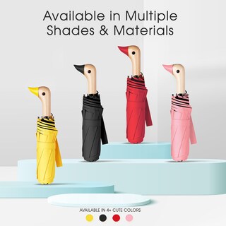 Foto 6 | Foto 6 | Paraguas De Viaje Compacto Viddvoom Duck Con Bonito Mango De Cabeza De Pato - Venta Internacional.