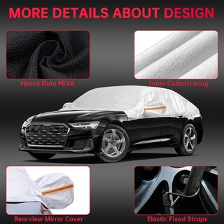Foto 2 | Foto 2 | Funda De Medio Coche Ambari Para Sedán Impermeable Plateada Universal - Venta Internacional.