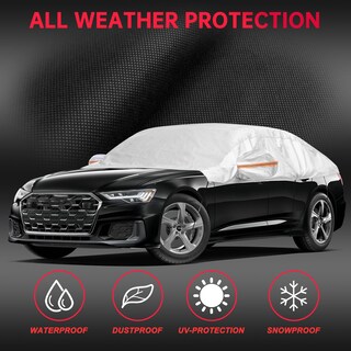 Foto 4 | Foto 4 | Funda De Medio Coche Ambari Para Sedán Impermeable Plateada Universal - Venta Internacional.