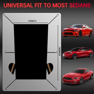 Foto 6 | Foto 6 | Funda De Medio Coche Ambari Para Sedán Impermeable Plateada Universal - Venta Internacional.