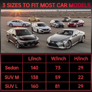 Foto 7 | Foto 7 | Funda De Medio Coche Ambari Para Sedán Impermeable Plateada Universal - Venta Internacional.