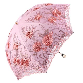 Foto 1 | Foto 1 | Umbrella Honeystore Vintage Lace Con Protección Solar Uv Color Rosa - Venta Internacional.
