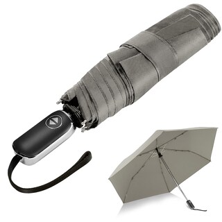 Foto 1 | Foto 1 | Paraguas Leagera Automático Plegable Con Bolsillo Plano  De Viaje  Gris - Venta Internacional.