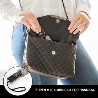 Foto 4 | Foto 4 | Paraguas Leagera Automático Plegable Con Bolsillo Plano  De Viaje  Gris - Venta Internacional.