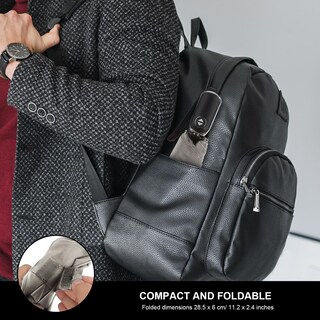 Foto 5 | Foto 5 | Paraguas Leagera Automático Plegable Con Bolsillo Plano  De Viaje  Gris - Venta Internacional.