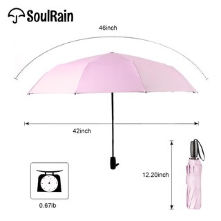 Foto 4 | Foto 4 | Paraguas Soulrain 46 Travel  Ligero  Resistente Al Viento  Uv 95% - Venta Internacional.