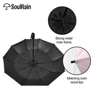 Foto 6 | Foto 6 | Paraguas Soulrain 46 Travel  Ligero  Resistente Al Viento  Uv 95% - Venta Internacional.