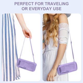 Foto 4 | Foto 4 | Paraguas Leagera Compact Mini Travel Con Funda Color Morado Claro - Venta Internacional.