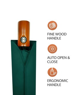 Foto 5 | Foto 5 | Paraguas Raintrend Premium Verde Oscuro A Prueba De Viento Para Viajes - Venta Internacional.