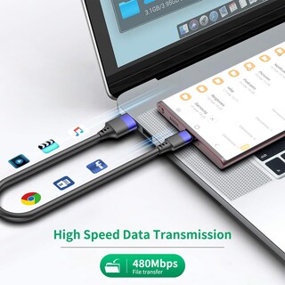 Foto 3 | Foto 3 | Cable Usb C Bkduice De 30 Cm Para Iphone 15 Paquete De 10 Unidades Carga Masiva - Venta Internacional.