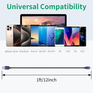 Foto 7 | Foto 7 | Cable Usb C Bkduice De 30 Cm Para Iphone 15 Paquete De 10 Unidades Carga Masiva - Venta Internacional.