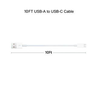 Foto 5 | Foto 5 | Cable Carplay Stqykj Usb-a A Usb-c De 3 M Para Iphone/ipad Color Blanco - Venta Internacional.