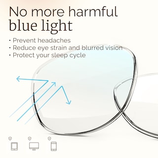 Foto 5 | Foto 5 | Gafas De Bloqueo De Luz Azul Con Monturas Redondas Transparentes - Venta Internacional.
