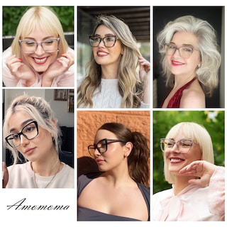Foto 2 | Foto 2 | Gafas De Lectura Con Luz Azul Amomoma Trendy Tr90 De Gran Tamaño - Venta Internacional.