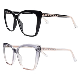 Foto 3 | Foto 3 | Gafas De Lectura Con Luz Azul Amomoma Trendy Tr90 De Gran Tamaño - Venta Internacional.
