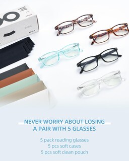 Foto 4 | Foto 4 | Paquete De 5 Gafas De Lectura Jolisu Para Mujer Con Filtro De Luz Azul - Venta Internacional.