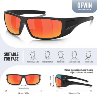Foto 3 | Foto 3 | Gafas De Sol Deportivas Ofwin Polarized Uv400 Para Hombre Y Mujer - Venta Internacional.