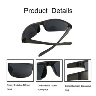 Foto 3 | Foto 3 | Gafas De Sol Bifocales Para Lectura Hyyiyun Envolventes 3 Pares - Venta Internacional.