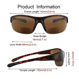 Foto 4 | Foto 4 | Gafas De Sol Bifocales Para Lectura Hyyiyun Envolventes 3 Pares - Venta Internacional.