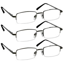 Gafas De Lectura Truvision Readers 9509-hp  Paquete De 3 Unidades  Gunmetal - Venta Internacional.
