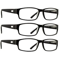 Gafas De Lectura Truvision Readers 9504h  Paquete De 3  Negras 3.75 - Venta Internacional.