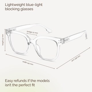 Foto 2 | Foto 2 | Gafas De Luz Azul Con Bloqueador De Luz Azul Y Uv De Gran Tamaño - Venta Internacional.