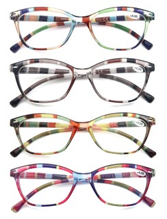 Foto 1 | Foto 1 | Gafas De Lectura Heeyyok Para Mujer Paquete De 4 Unidades 2.50 Power Colorful - Venta Internacional.