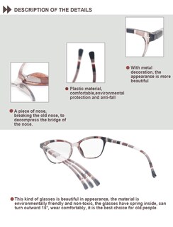 Foto 2 | Foto 2 | Gafas De Lectura Heeyyok Para Mujer Paquete De 4 Unidades 2.50 Power Colorful - Venta Internacional.