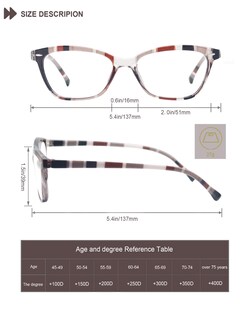 Foto 3 | Foto 3 | Gafas De Lectura Heeyyok Para Mujer Paquete De 4 Unidades 2.50 Power Colorful - Venta Internacional.