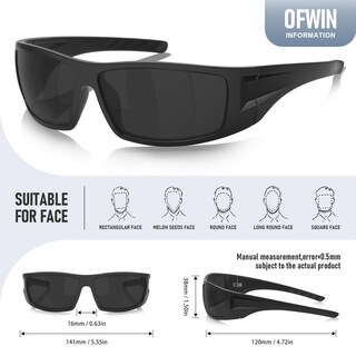 Foto 3 | Foto 3 | Gafas De Sol Deportivas Ofwin Polarized Uv400 Para Hombre Y Mujer - Venta Internacional.