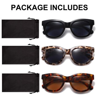 Foto 7 | Foto 7 | Gafas De Sol Reader Zxyoo Para Mujer Protección Uv400 +1 50 Paquete De 3 - Venta Internacional.