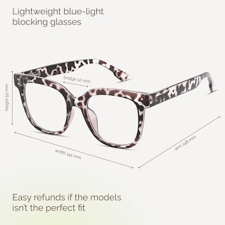 Foto 2 | Foto 2 | Gafas De Luz Azul Con Bloqueador De Luz Azul Y Uv De Gran Tamaño - Venta Internacional.