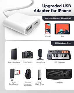 Foto 2 | Foto 2 | Adaptador Usb Fubiaofei Para Iphone Ipad Con Puerto De Carga Usb3 - Venta Internacional.