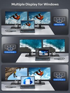 Foto 3 | Foto 3 | Adaptador Usb C A Hdmi Para Dos Monitores Dockteckexpand 5 En 1 - Venta Internacional.