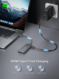 Foto 6 | Foto 6 | Adaptador Usb C A Hdmi Para Dos Monitores Dockteckexpand 5 En 1 - Venta Internacional.
