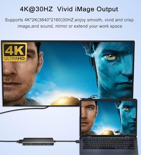 Foto 3 | Foto 3 | Adaptador Hdmi Usb C Hub 7 En 1 Con Hdmi 4k Pd100w Para Macbook - Venta Internacional.