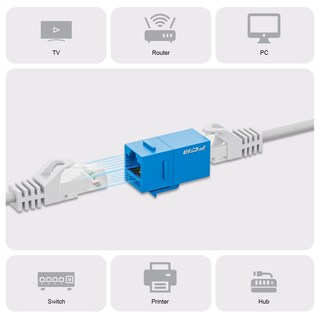 Foto 3 | Foto 3 | Acoplador Keystone Fgb Cat6a Rj45 10 Gbps 25 Unidades Azul - Venta Internacional.