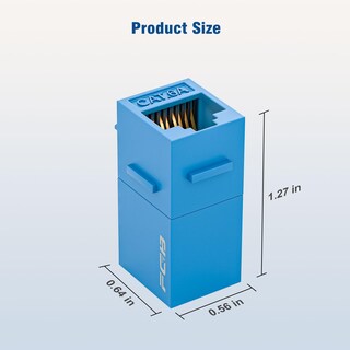 Foto 7 | Foto 7 | Acoplador Keystone Fgb Cat6a Rj45 10 Gbps 25 Unidades Azul - Venta Internacional.