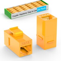 Acoplador Keystone Sokqovt Cat6 Rj45 (paquete De 24) Naranja - Venta Internacional.