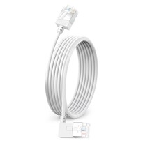 Cable Ethernet Dutevolns Cat 6  90°  Ángulo Recto  9 1 M  Blanco - Venta Internacional.